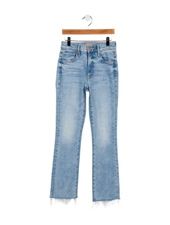 Mother Mid-Rise Straight Leg Jeans
