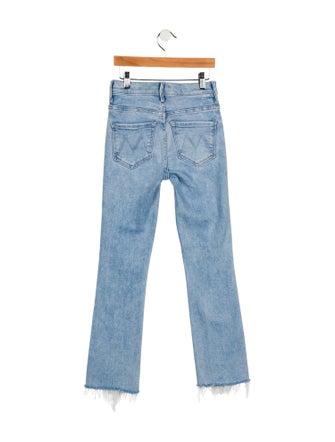 Mother Mid-Rise Straight Leg Jeans