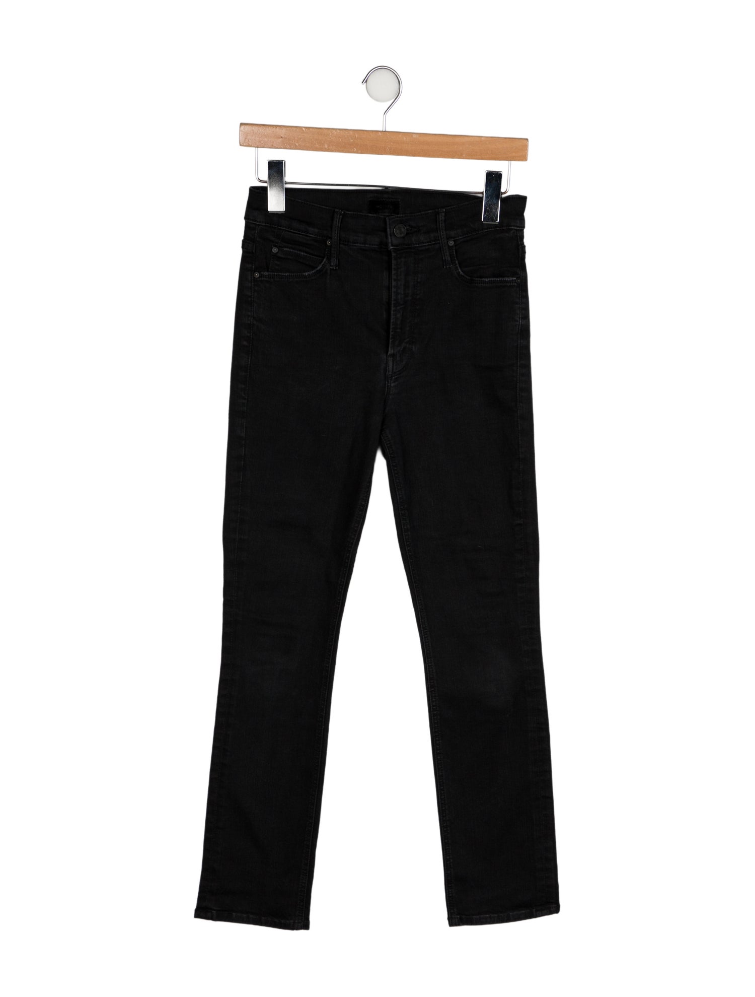 Mother Mid-Rise Straight Leg Jeans