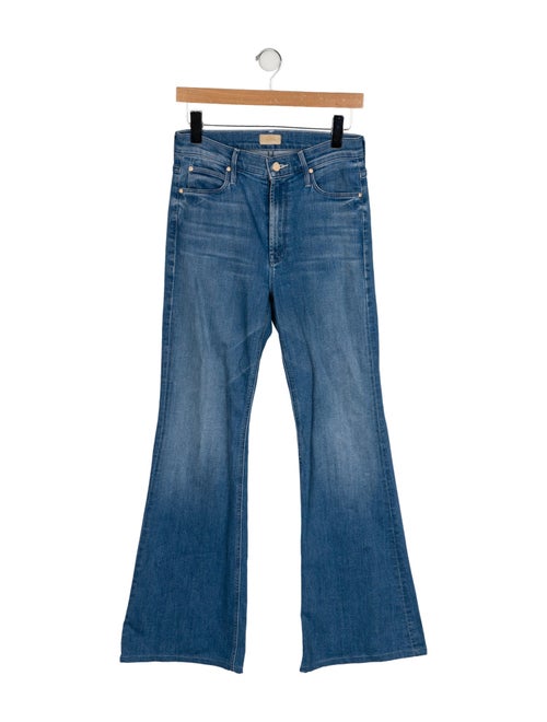 Mother Mid-Rise Wide Leg Jeans