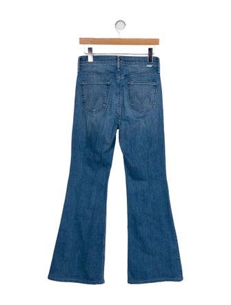 Mother Mid-Rise Wide Leg Jeans