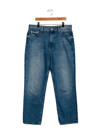 Mother Mid-Rise Straight Leg Jeans