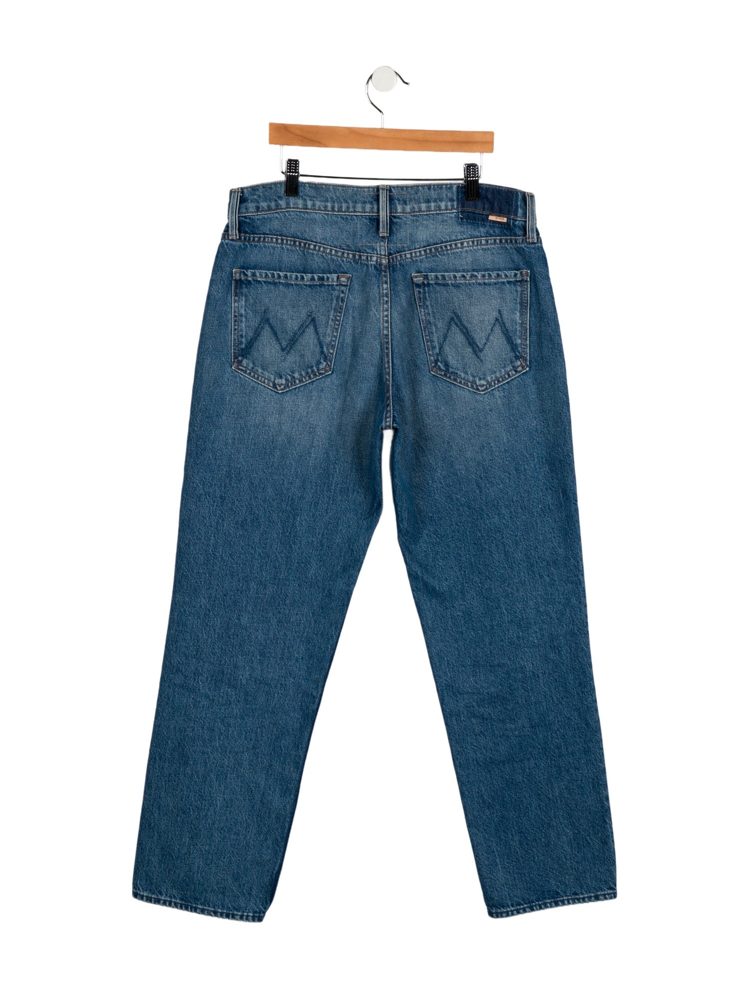 Mother Mid-Rise Straight Leg Jeans
