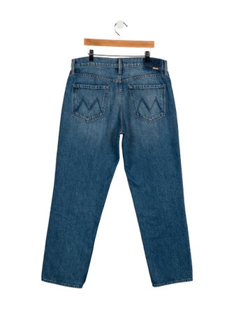 Mother Mid-Rise Straight Leg Jeans
