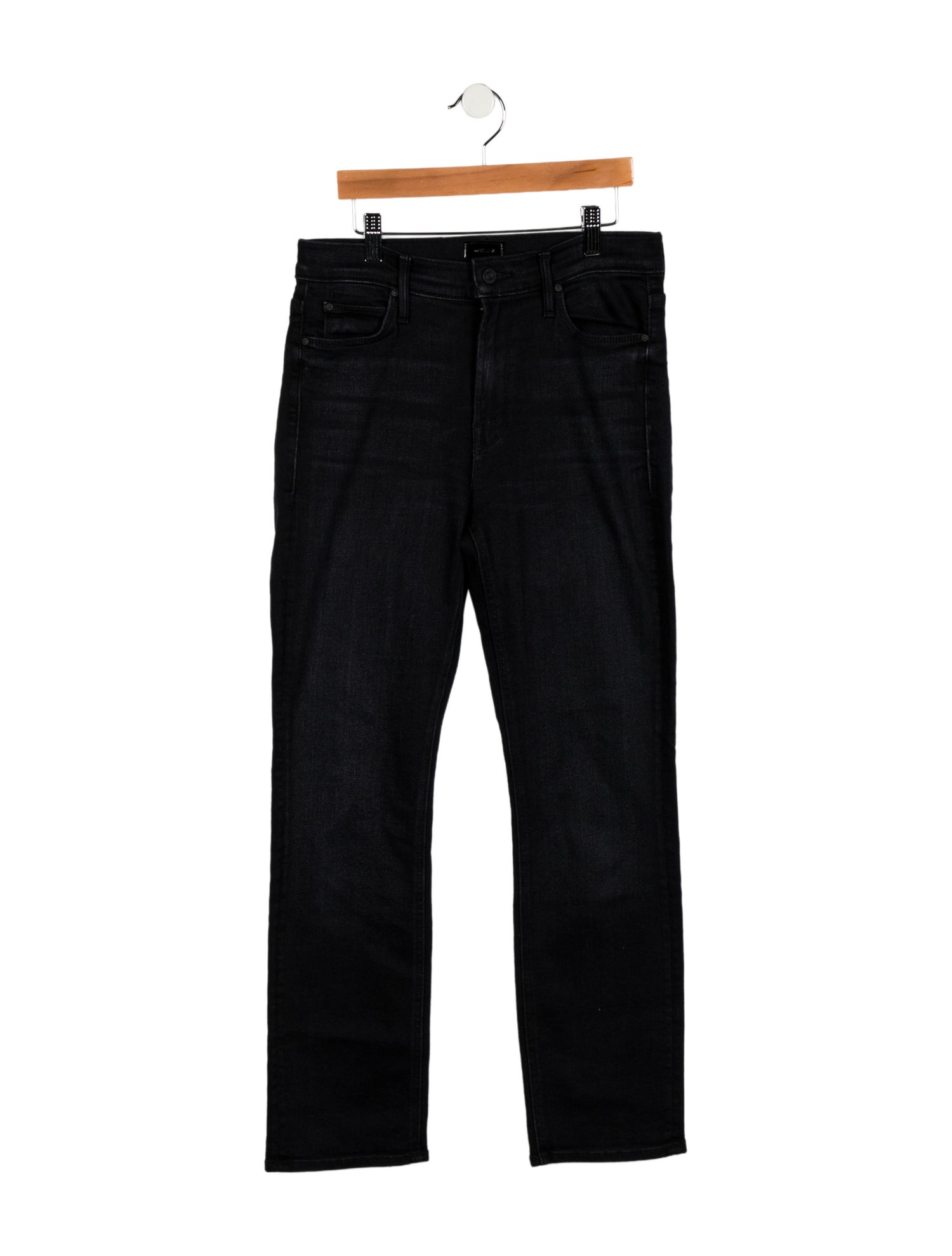 Mother Mid-Rise Straight Leg Jeans