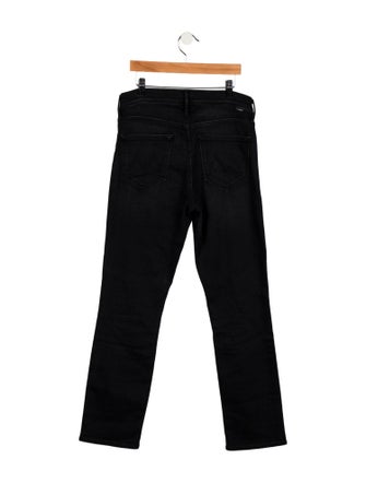 Mother Mid-Rise Straight Leg Jeans
