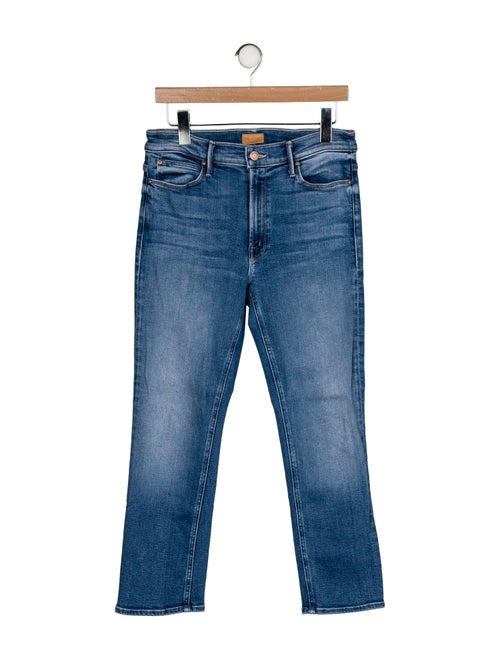 Mother Mid-Rise Straight Leg Jeans
