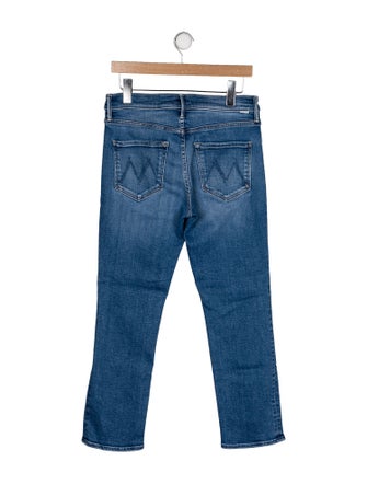 Mother Mid-Rise Straight Leg Jeans
