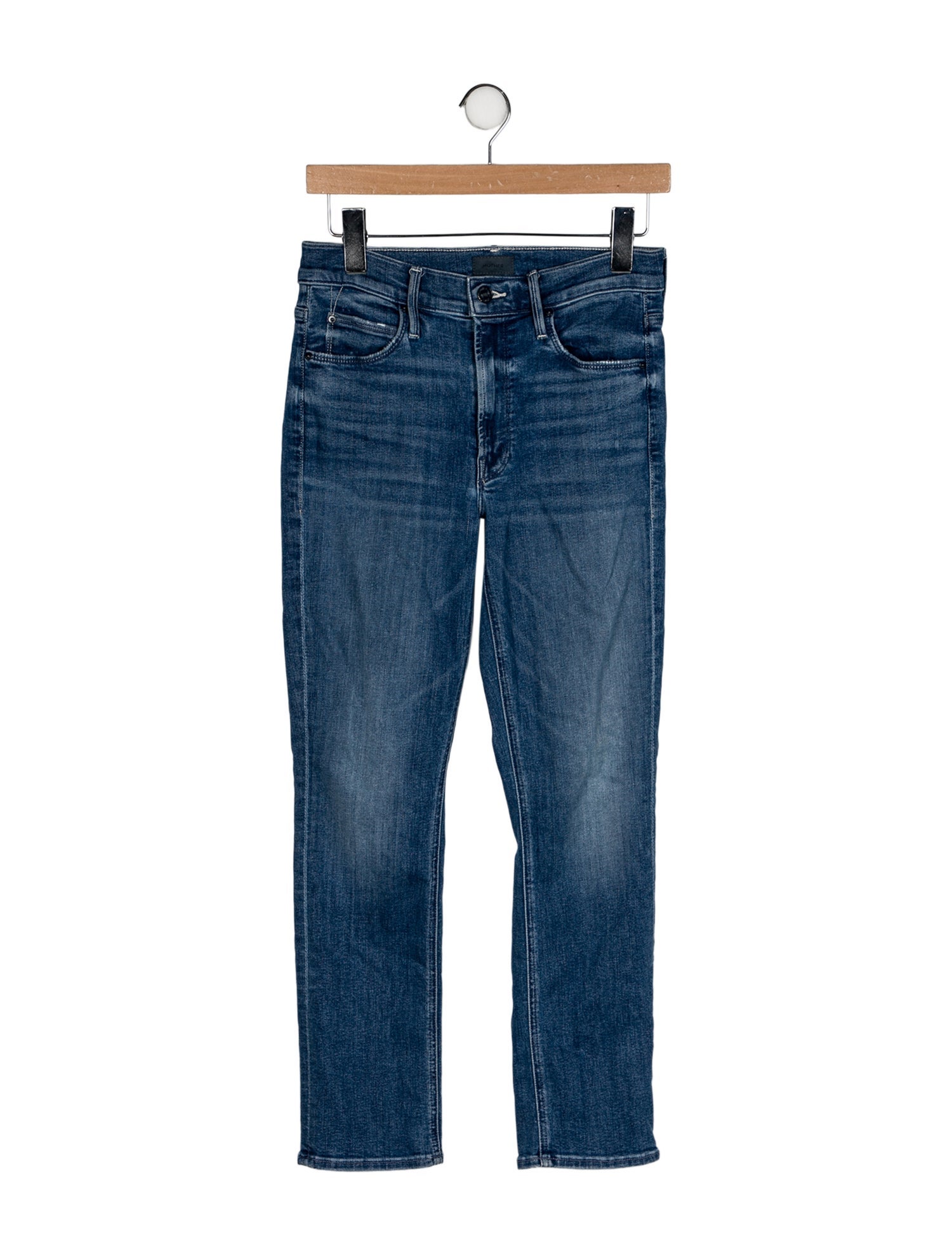 Mother Mid-Rise Straight Leg Jeans