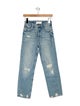 Mother Mid-Rise Straight Leg Jeans