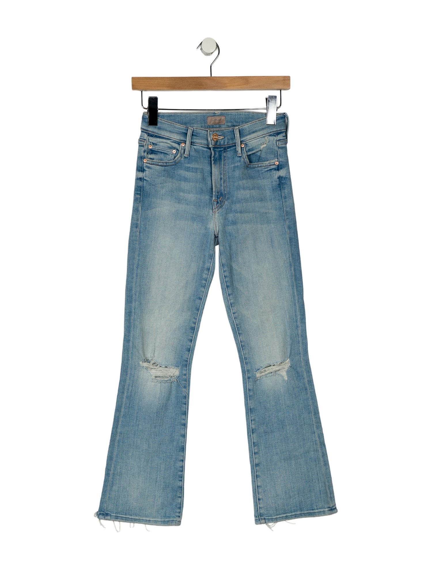 Mother Mid-Rise Straight Leg Jeans