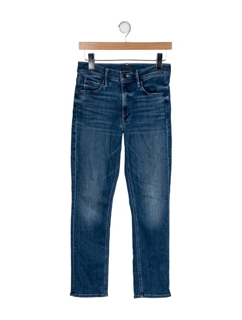 Mother Mid-Rise Straight Leg Jeans