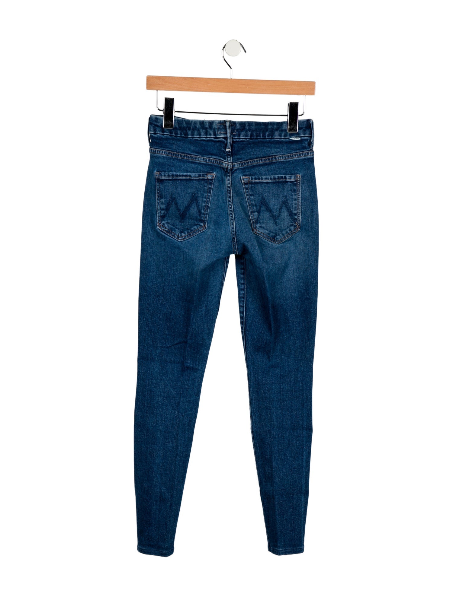 Mother Mid-Rise Skinny Leg Jeans