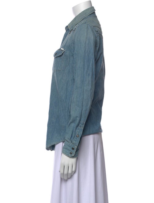 Mother Long Sleeve Button-Up Top