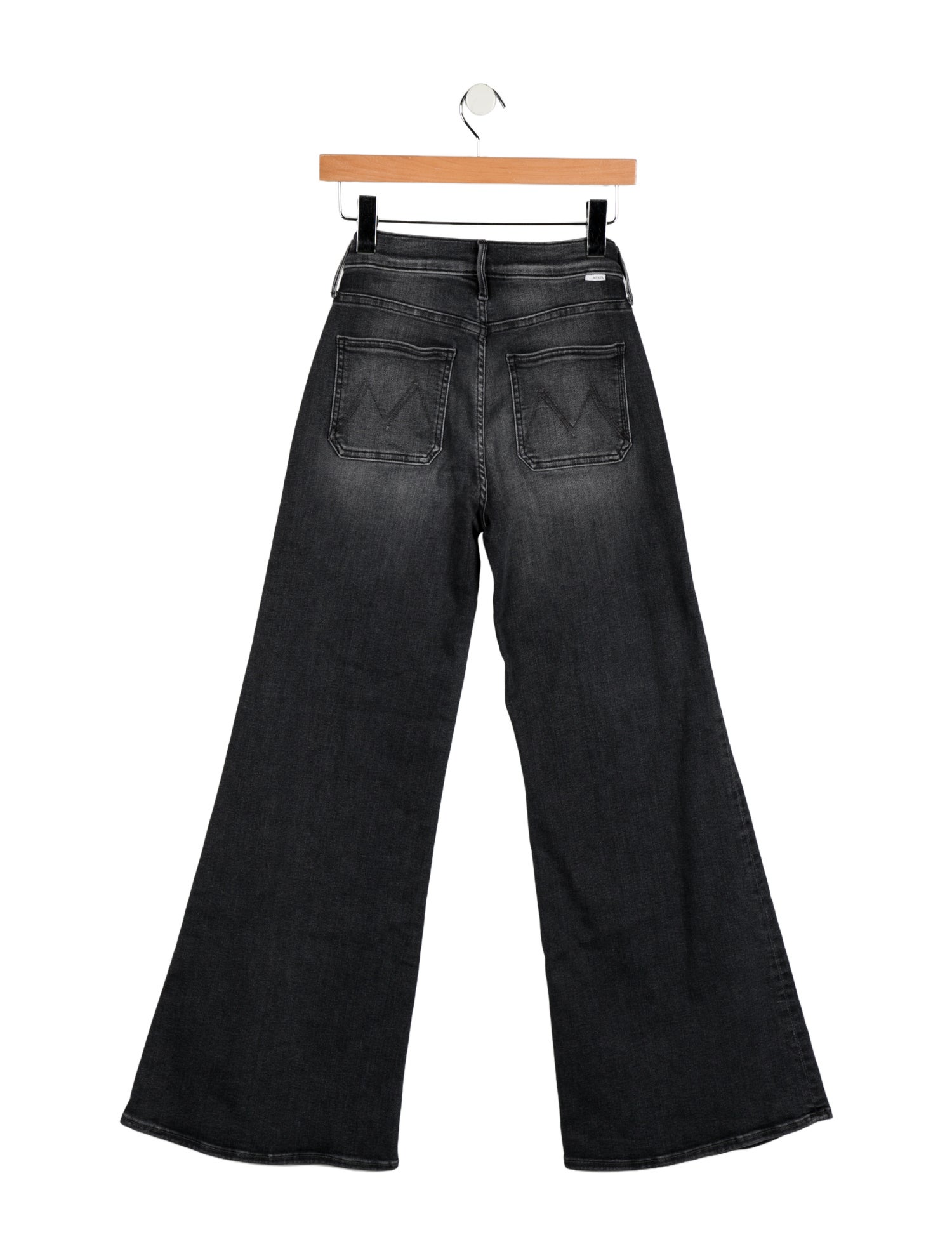 Mother Mid-Rise Wide Leg Jeans