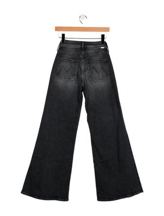 Mother Mid-Rise Wide Leg Jeans