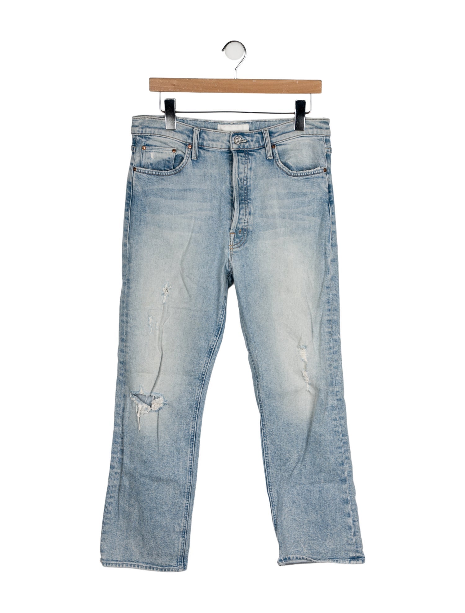 Mother High-Rise Straight Leg Jeans