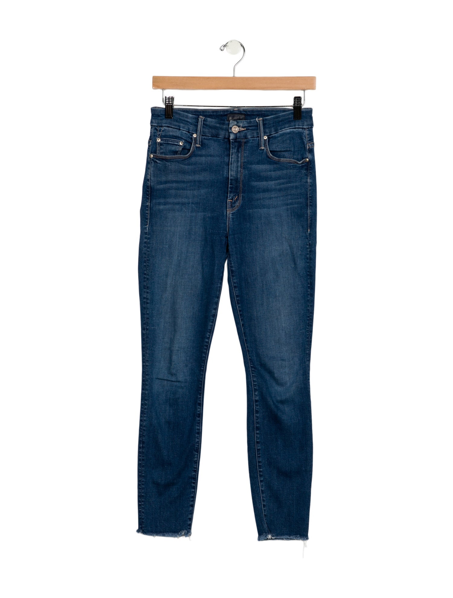 Mother Mid-Rise Skinny Leg Jeans