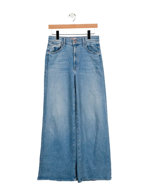 Mother Mid-Rise Wide Leg Jeans