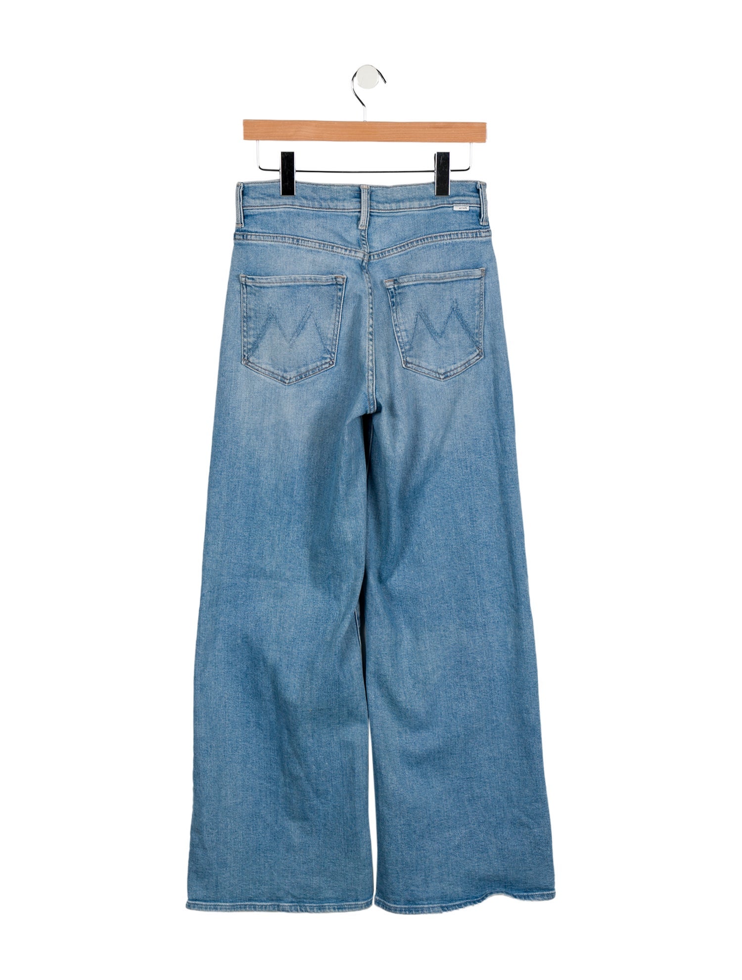 Mother Mid-Rise Wide Leg Jeans