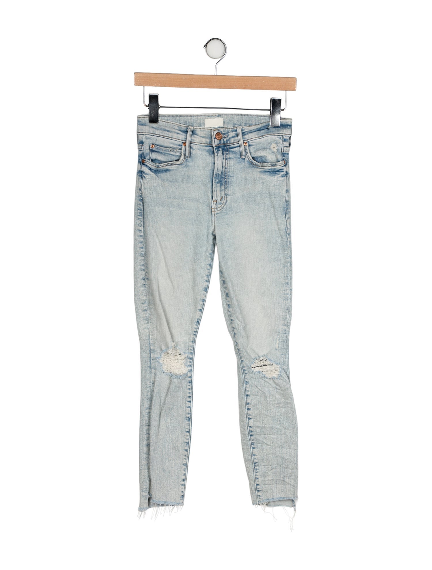Mother Mid-Rise Skinny Leg Jeans