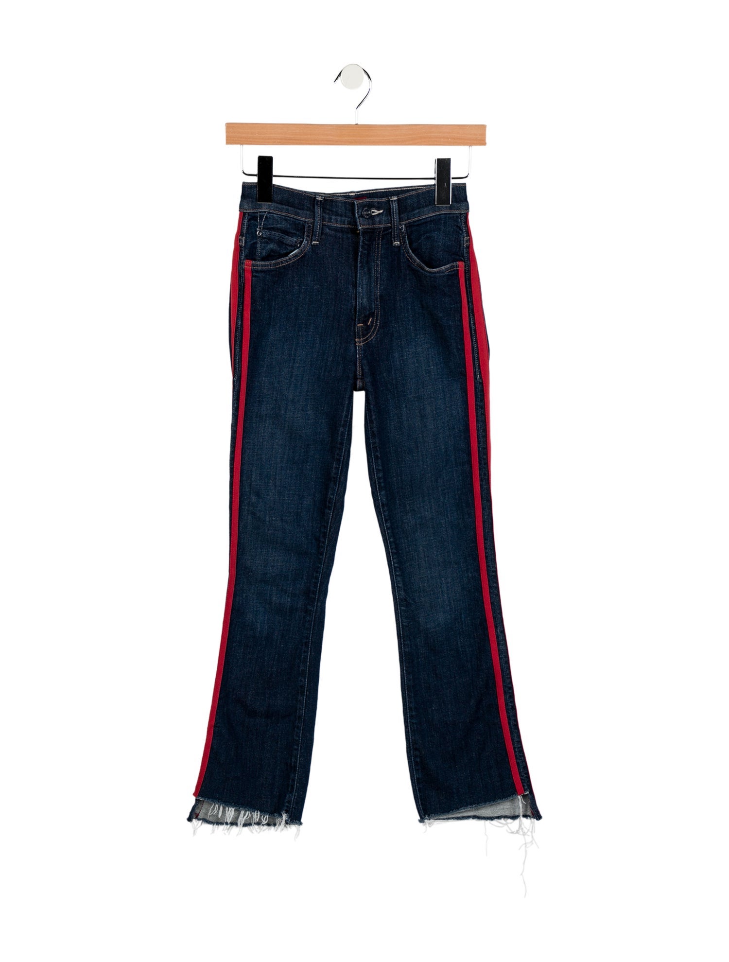 Mother Mid-Rise Straight Leg Jeans
