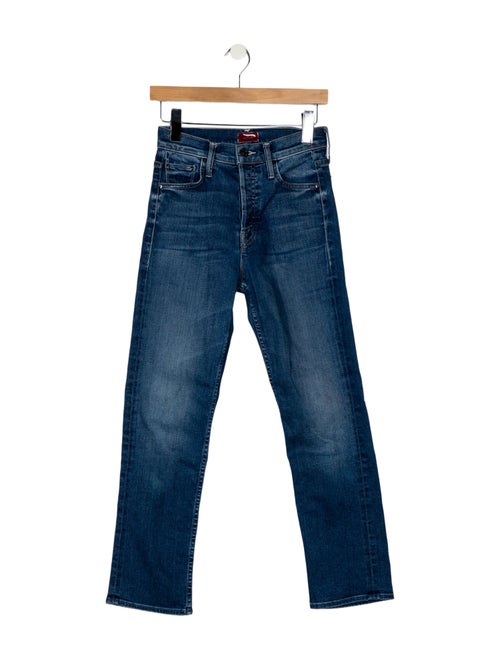 Mother Mid-Rise Straight Leg Jeans