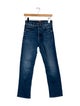 Mother Mid-Rise Straight Leg Jeans