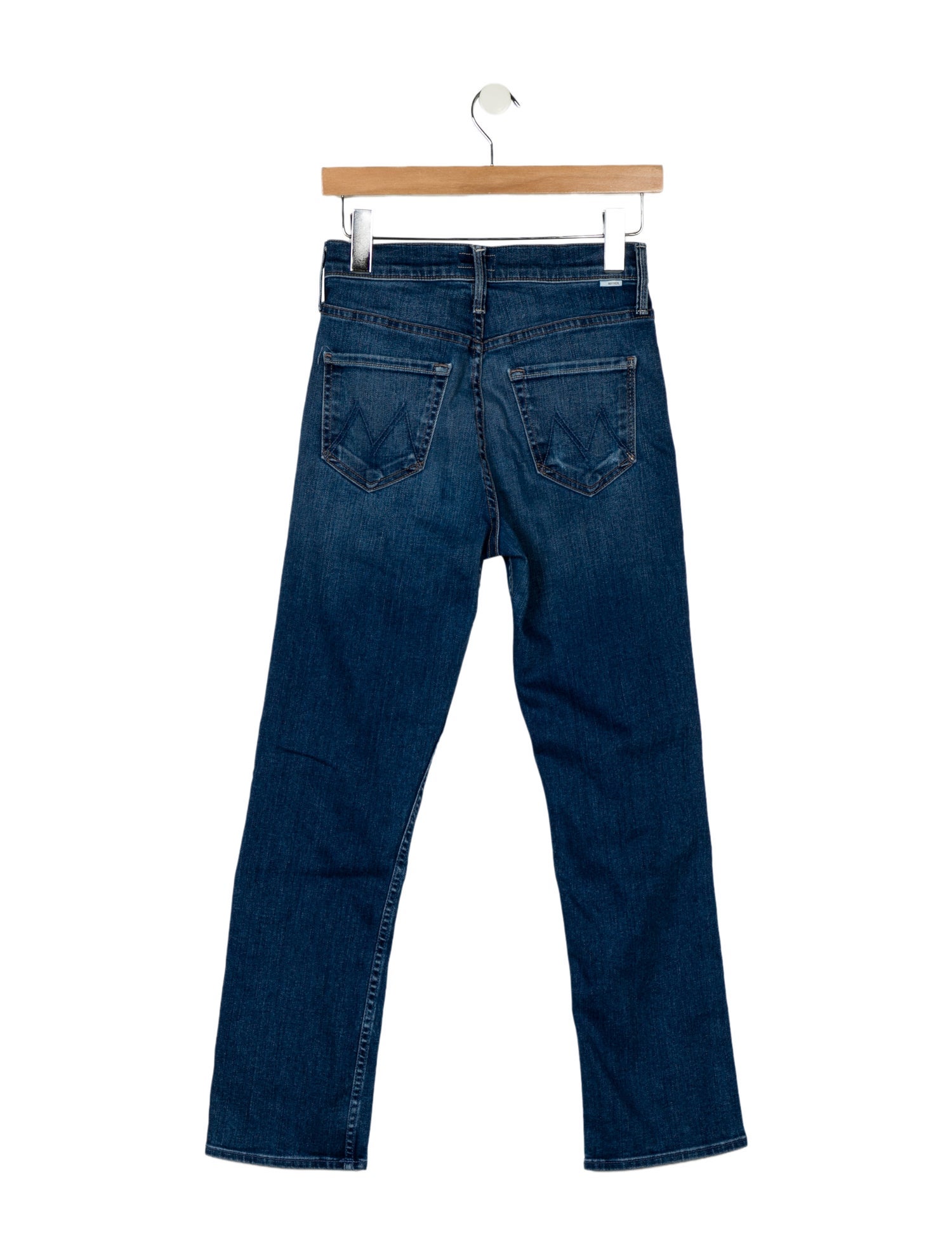 Mother Mid-Rise Straight Leg Jeans