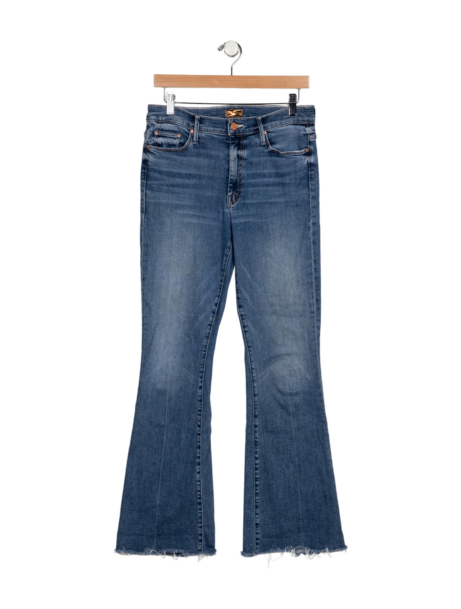 Mother Mid-Rise Wide Leg Jeans