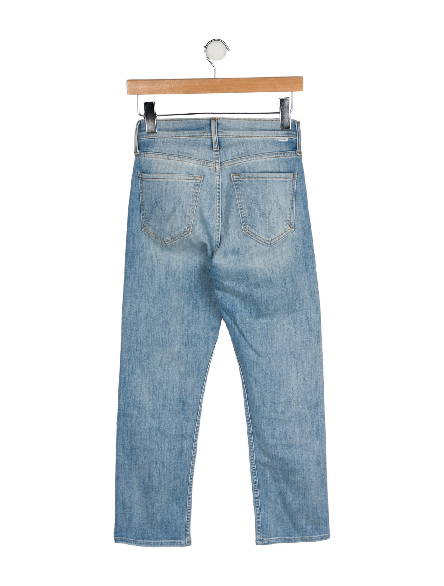 Mother Mid-Rise Straight Leg Jeans