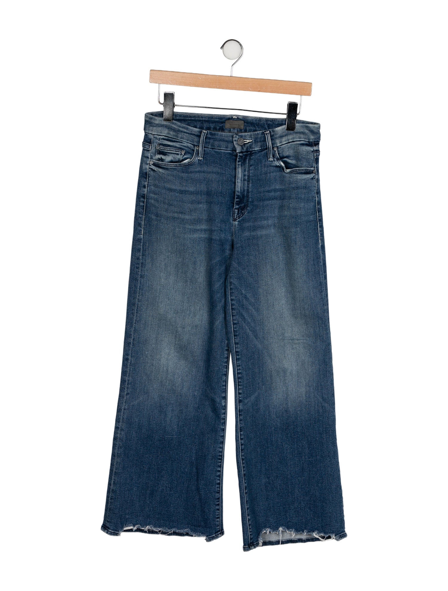 Mother Mid-Rise Wide Leg Jeans