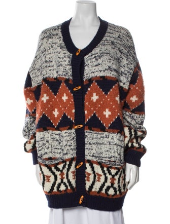 Mother Printed Scoop Neck Sweater