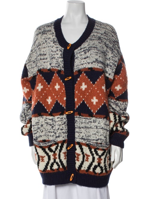 Mother Printed Scoop Neck Sweater