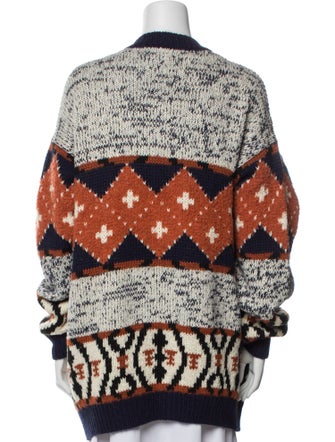 Mother Printed Scoop Neck Sweater