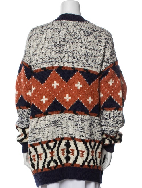 Mother Printed Scoop Neck Sweater