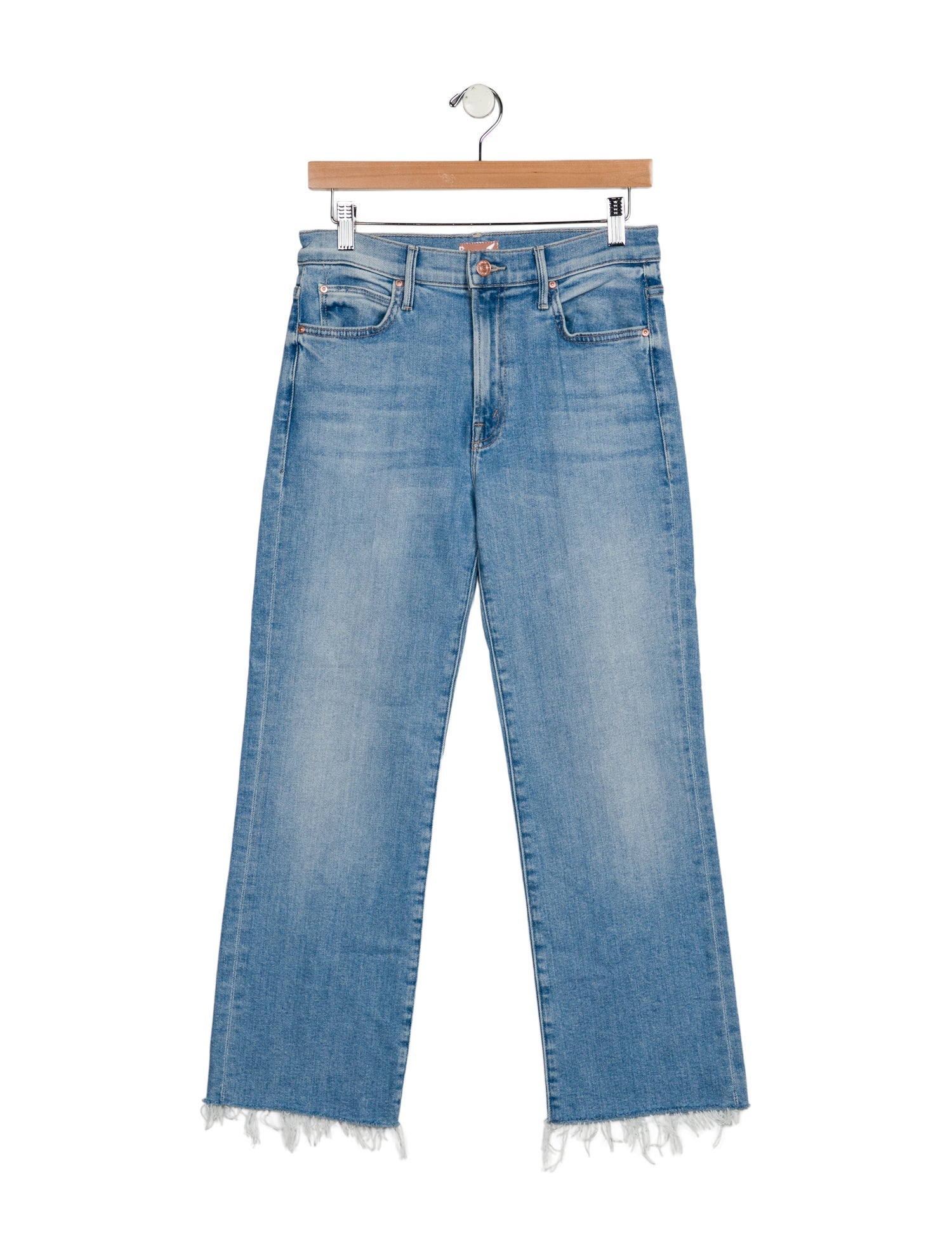 Mother Mid-Rise Straight Leg Jeans