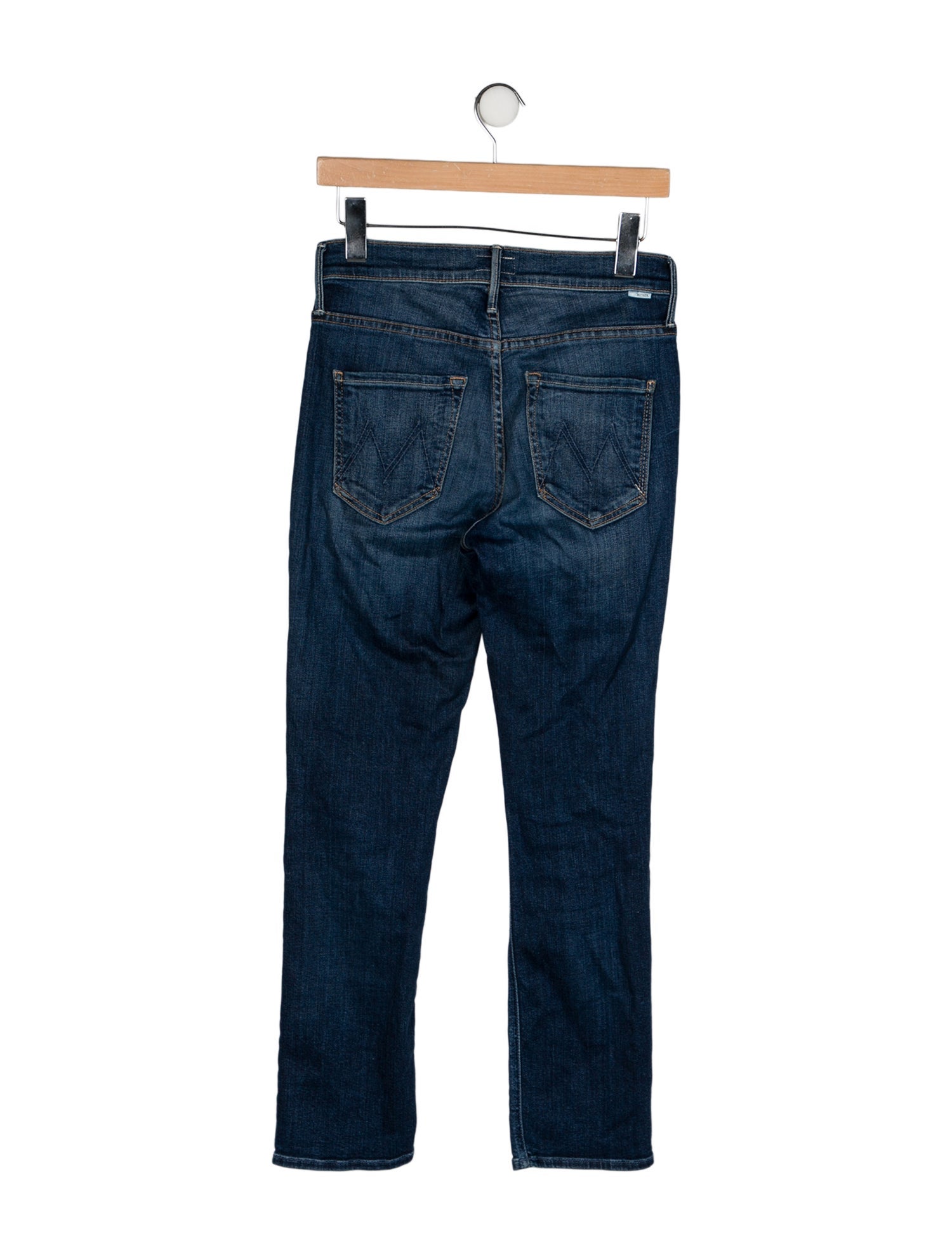 Mother Mid-Rise Straight Leg Jeans
