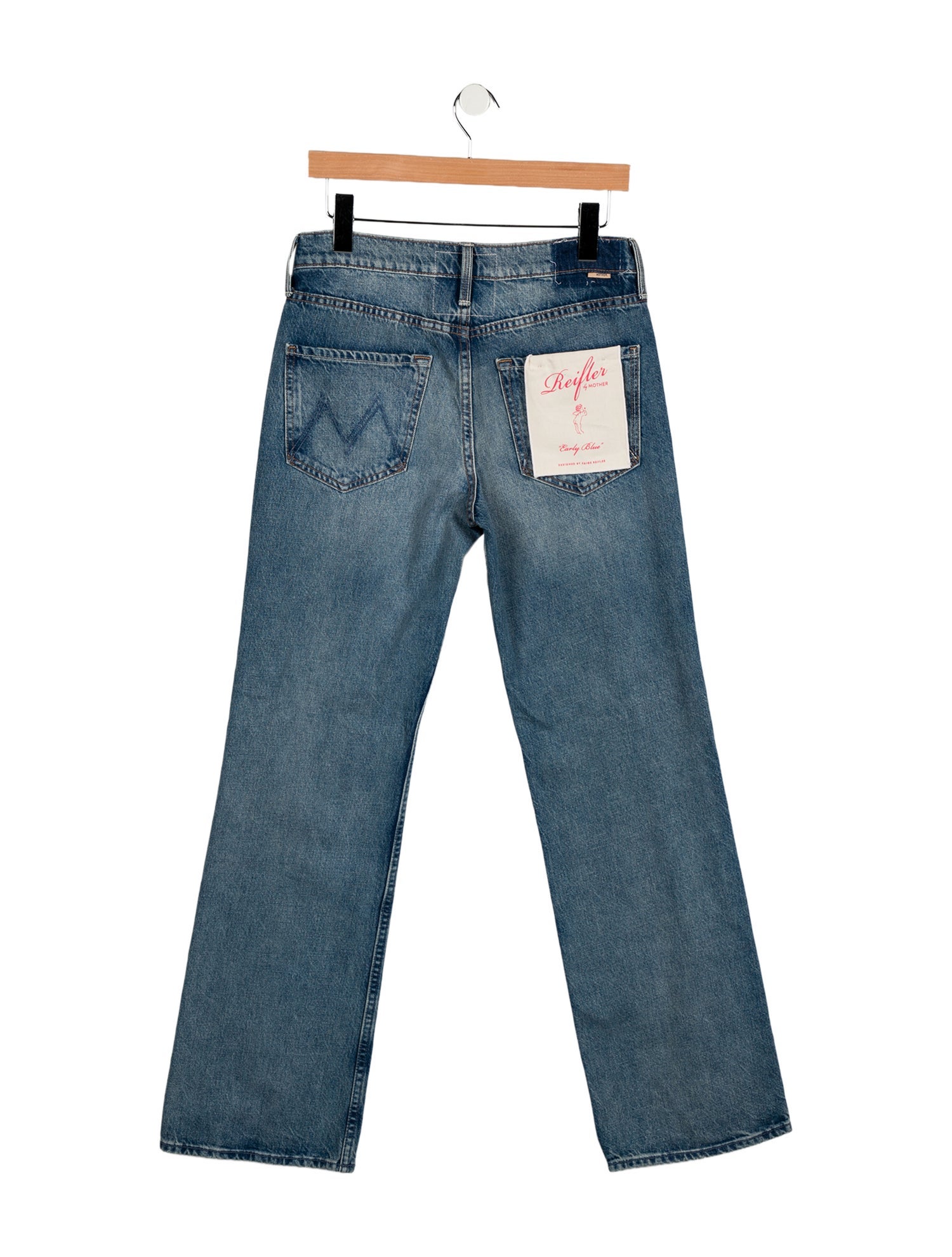 Mother Mid-Rise Wide Leg Jeans
