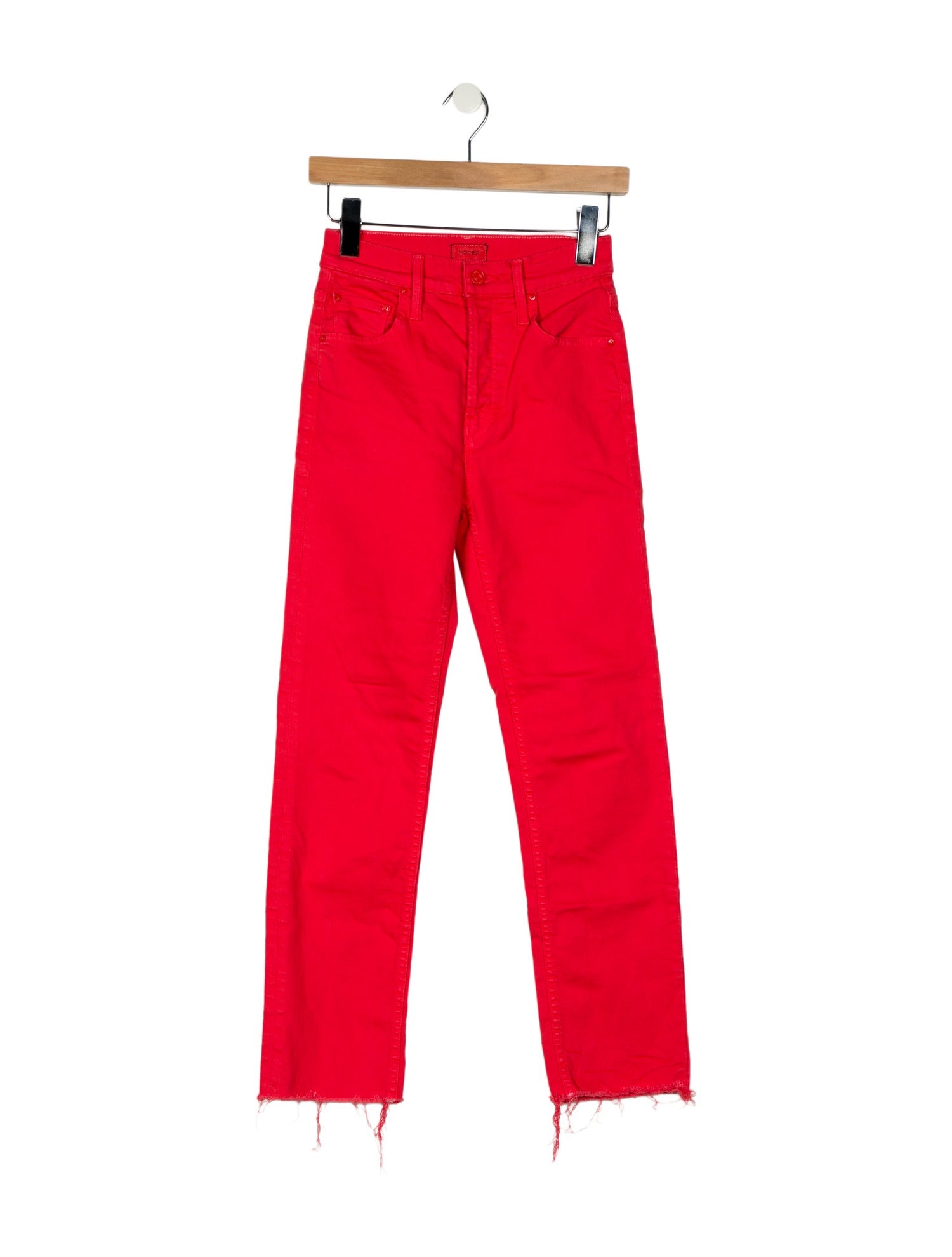 Mother Mid-Rise Straight Leg Jeans