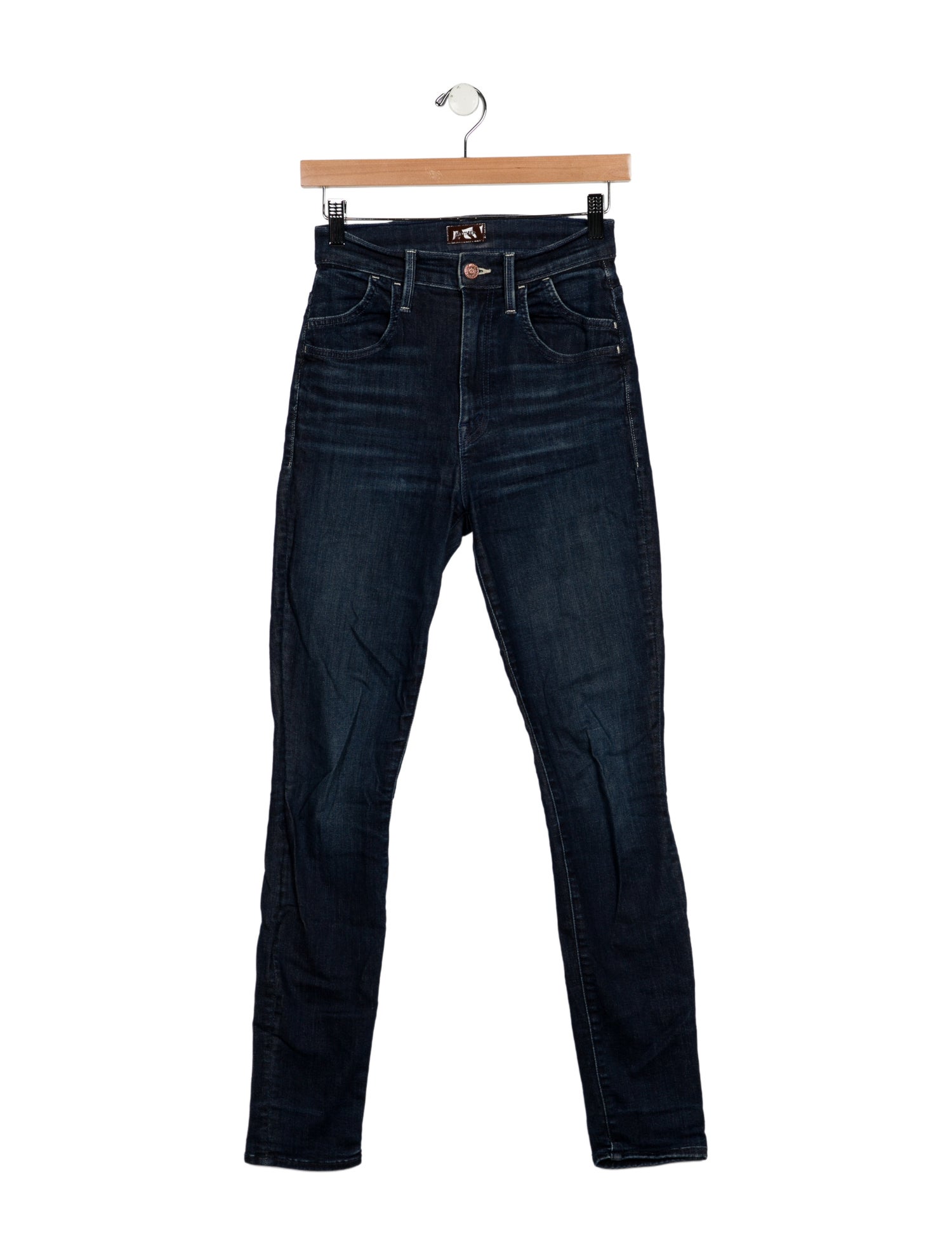Mother Mid-Rise Skinny Leg Jeans