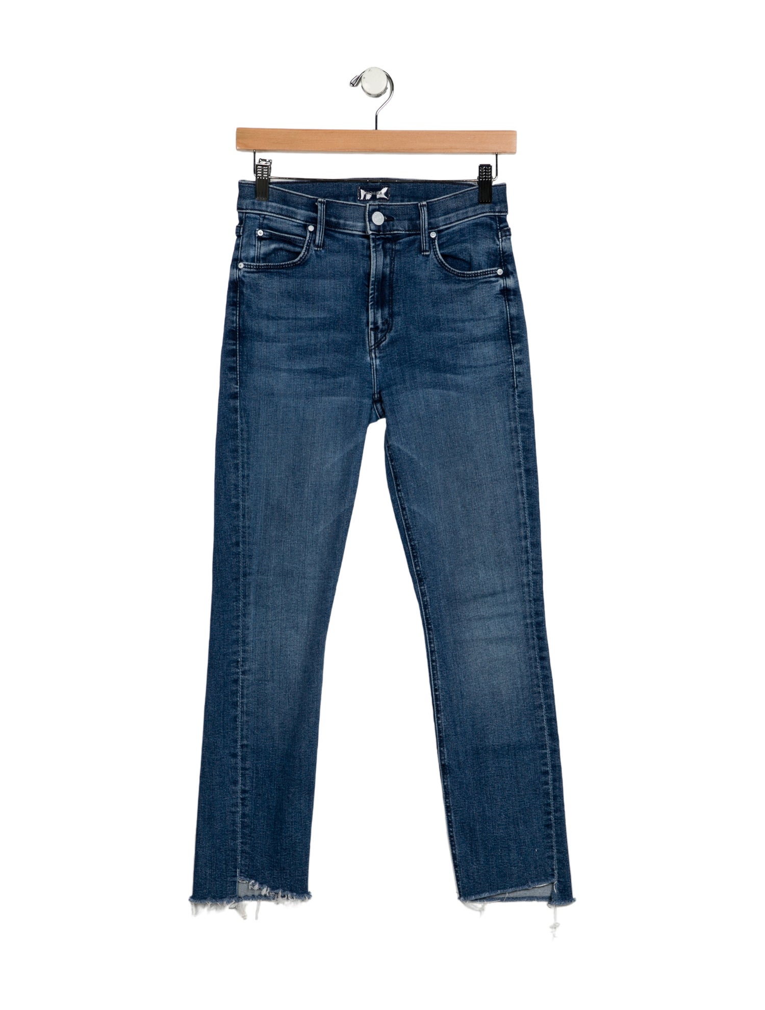Mother Mid-Rise Straight Leg Jeans