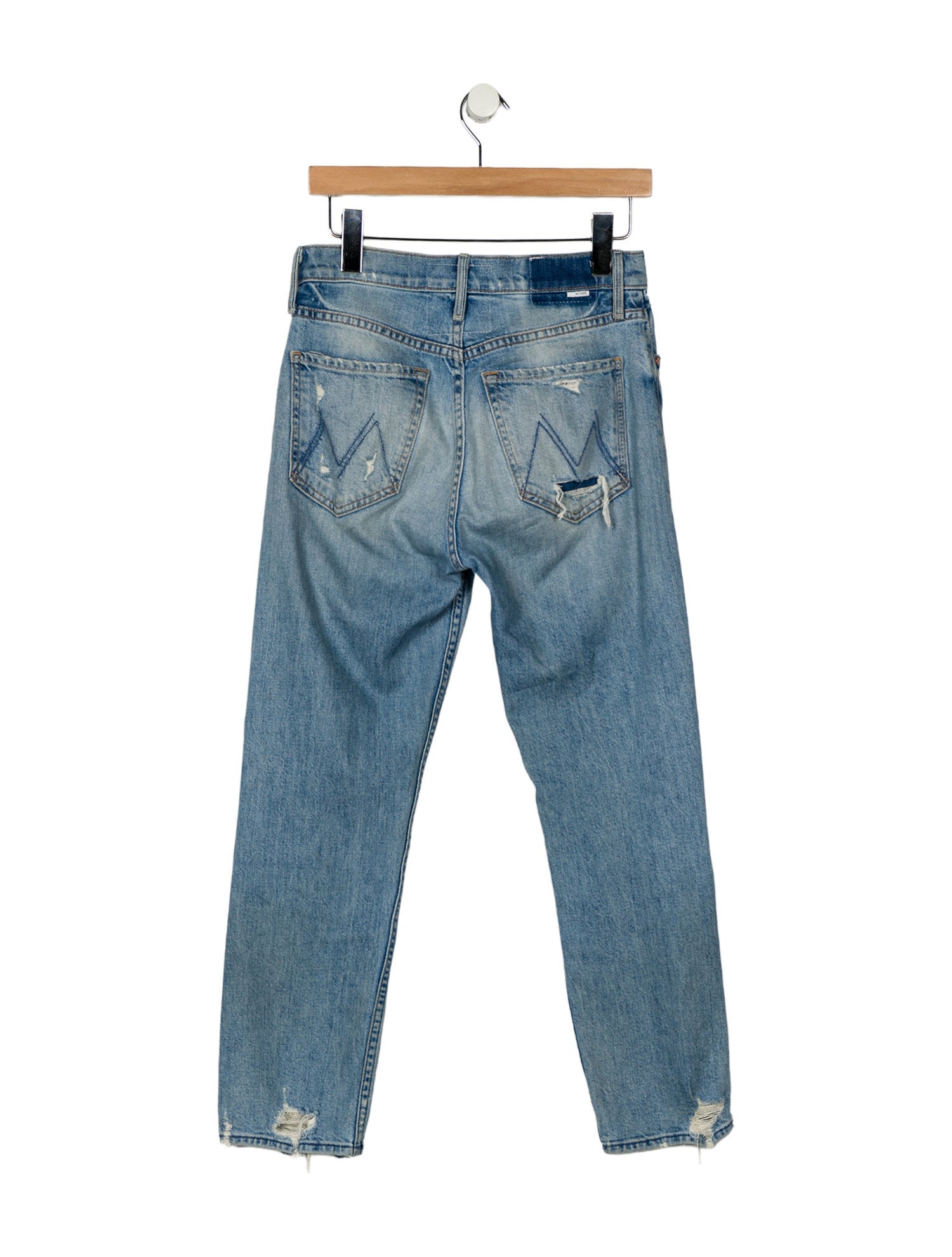 Mother Mid-Rise Straight Leg Jeans