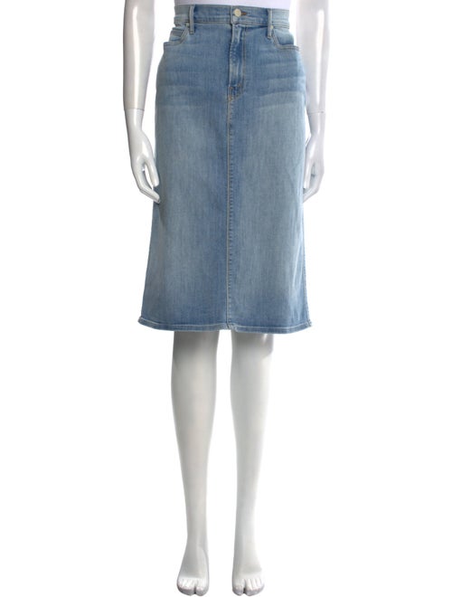 Mother Raw-Edge Trim Knee-Length Skirt