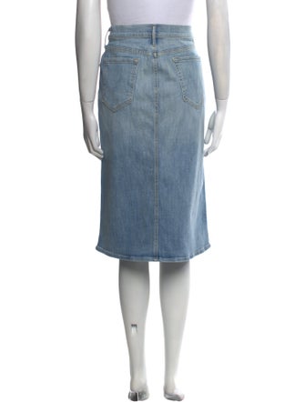 Mother Raw-Edge Trim Knee-Length Skirt