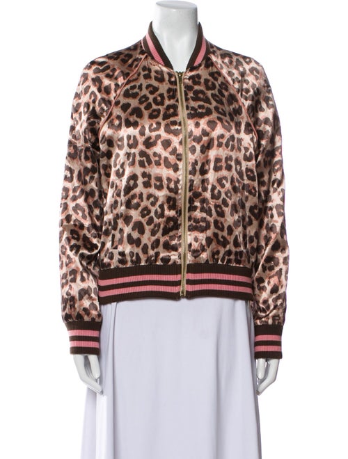 Mother Animal Print Bomber Jacket