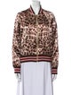 Mother Animal Print Bomber Jacket