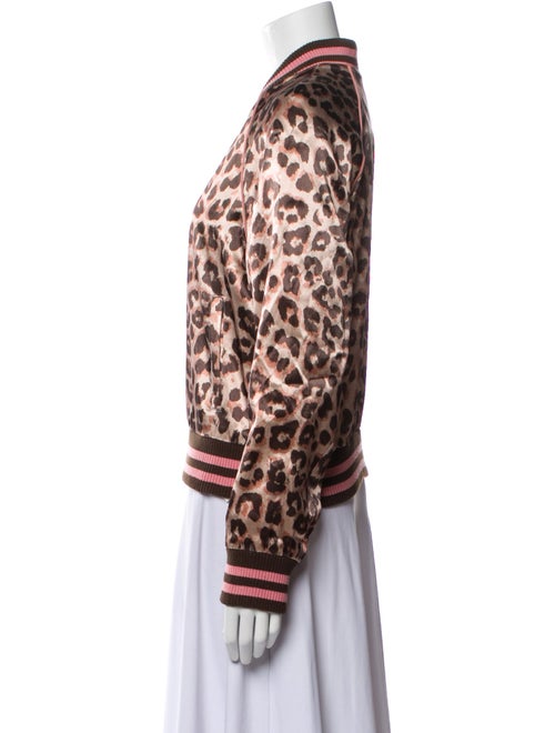 Mother Animal Print Bomber Jacket