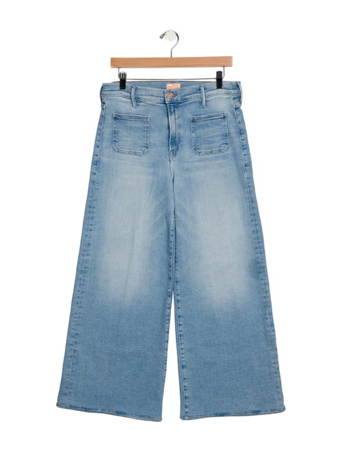 Mother Mid-Rise Wide Leg Jeans