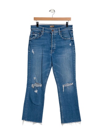 Mother Mid-Rise Straight Leg Jeans
